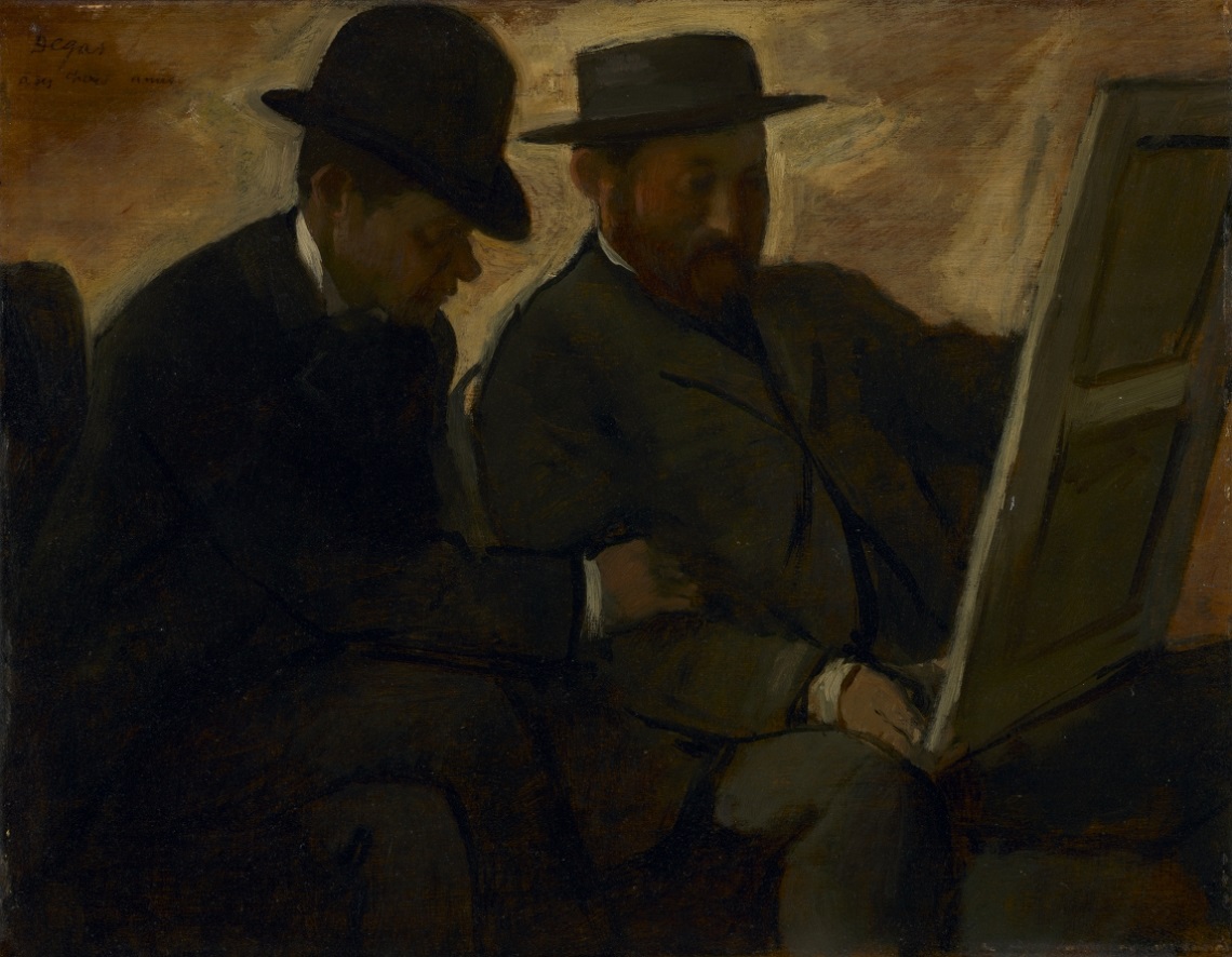 Paul Lafond and Alphonse Cherfils Examining a Painting 1880